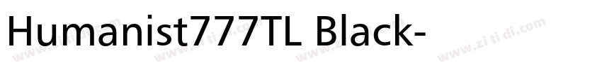 Humanist777TL Black字体转换